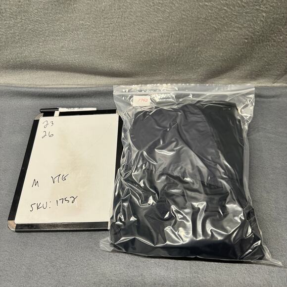 Nike Windbreaker Mens Medium Blue V-Neck Waterproof Nylon Pullover 90s Vintage - Picture 8 of 8